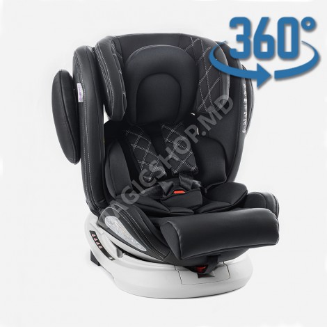 Автокресло 40-150 см Glamvers PILOT 360º ISOFIX Black, Gray, Khaki